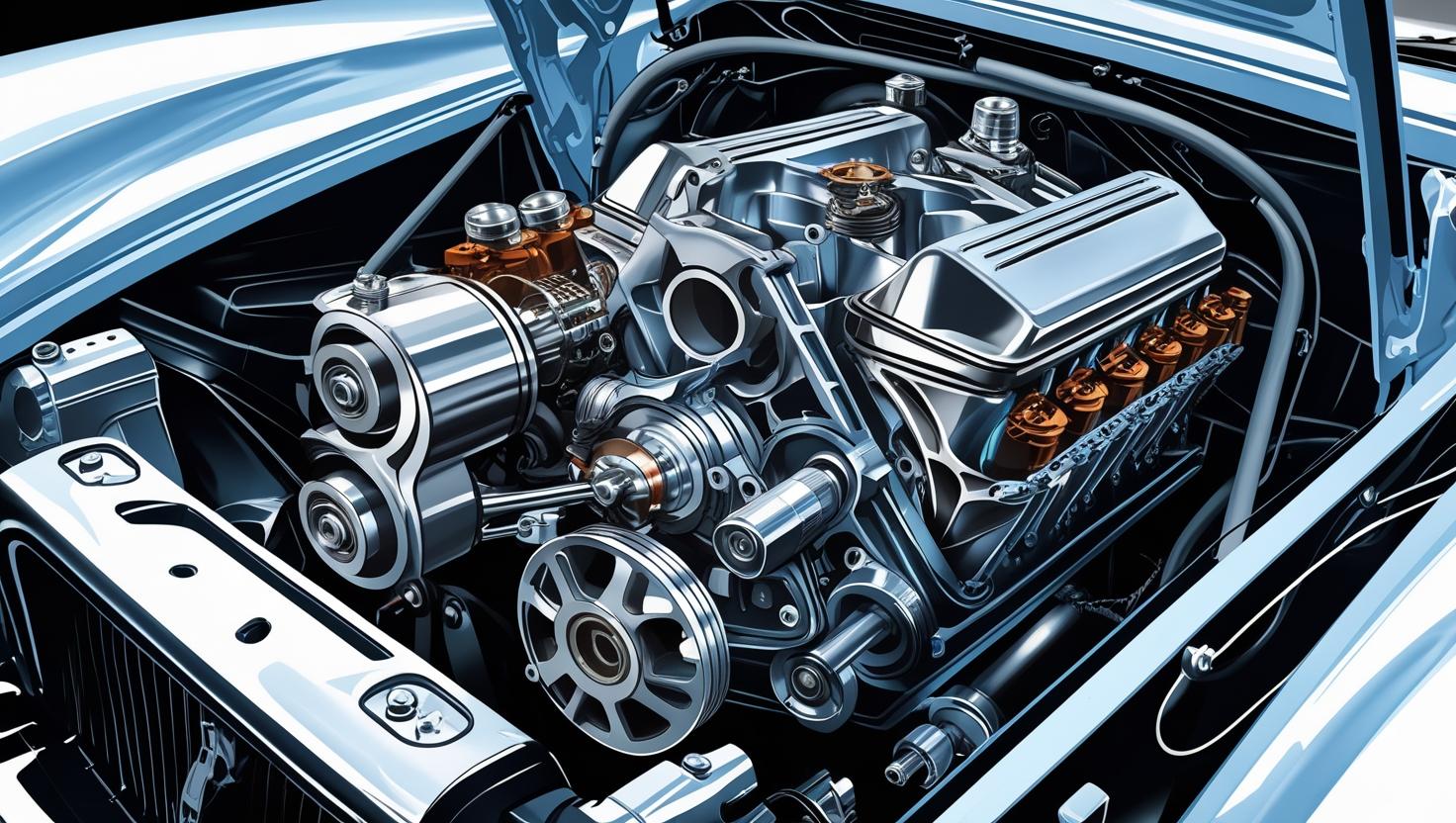 image qui illustre la mécanique sur une voiture