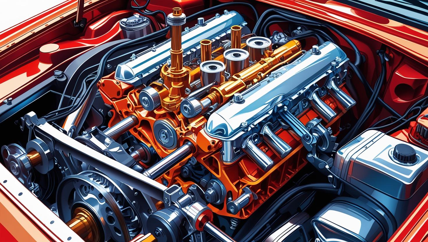 image qui illustrent la mécanique sur une voiture