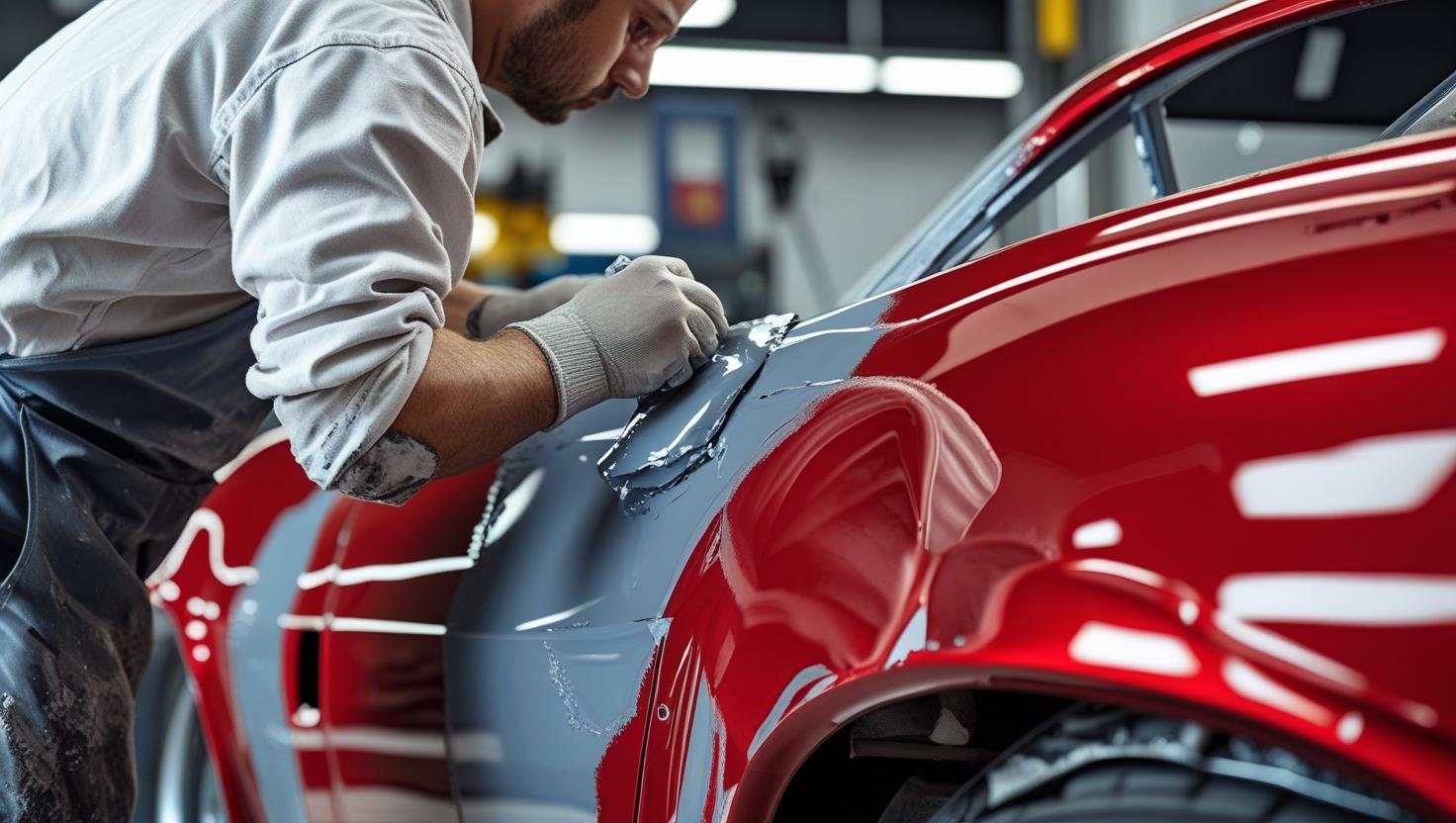 réparation de carrosserie sur une voiture (1)