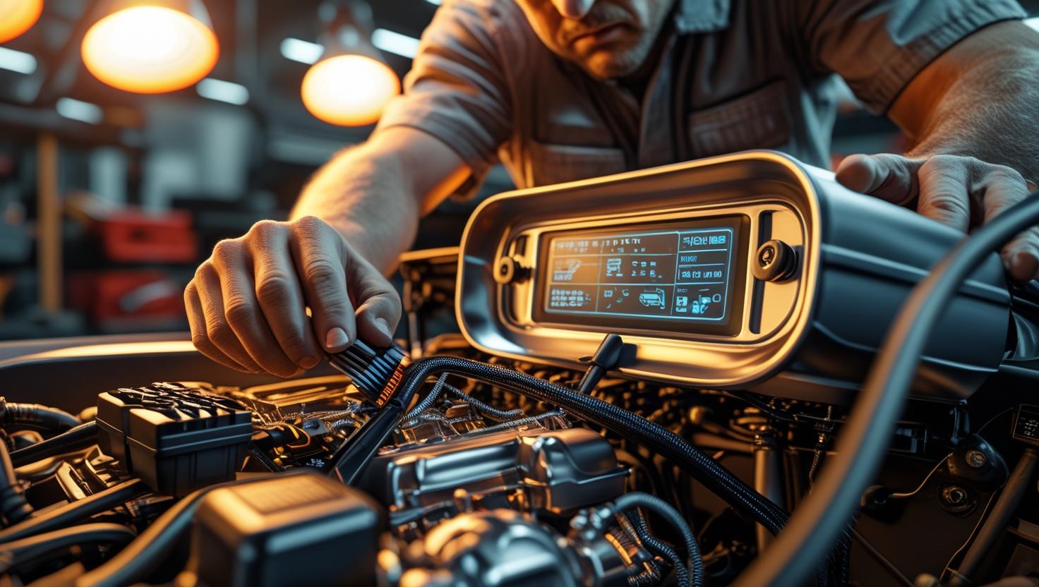 reprogrammation moteur sur une voiture